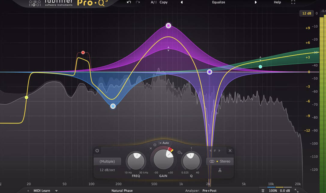 Fabfilter Pro-Q 3 equalizer